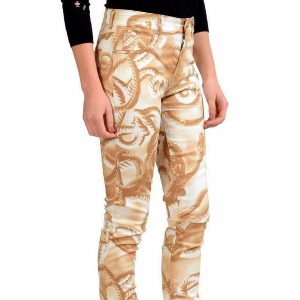 Maison Margiela MM6 Multi-Color Women's Skinny Jeans US M IT 42